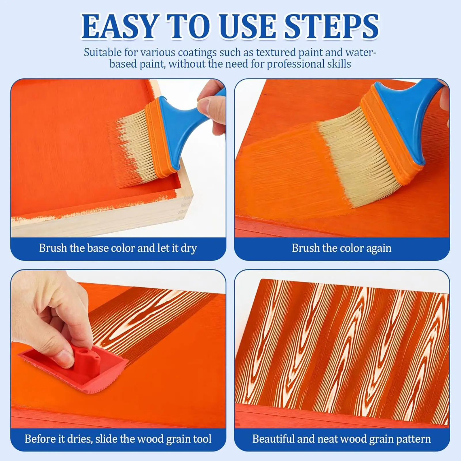 set-di-11-rulli-per-pittura-con-manico-strumento-per-effetto-legno-realistico-per-decorazione-di-casa-stanze-e-mobili