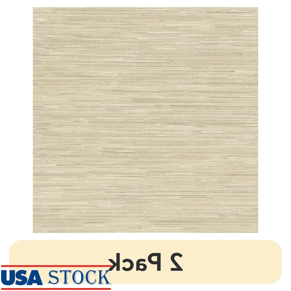 

Обои Peel and Stick, комплект из 2 упаковок тканой ткани, съемные виниловые обои, 31,2 кв. фута, идеальный домашний декор