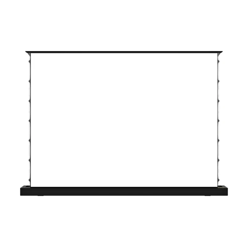 

Electric Lift Tab Tension Motorized Projector Screen 8K Smart Voice Control Matt White Floor Rising Projector Screen