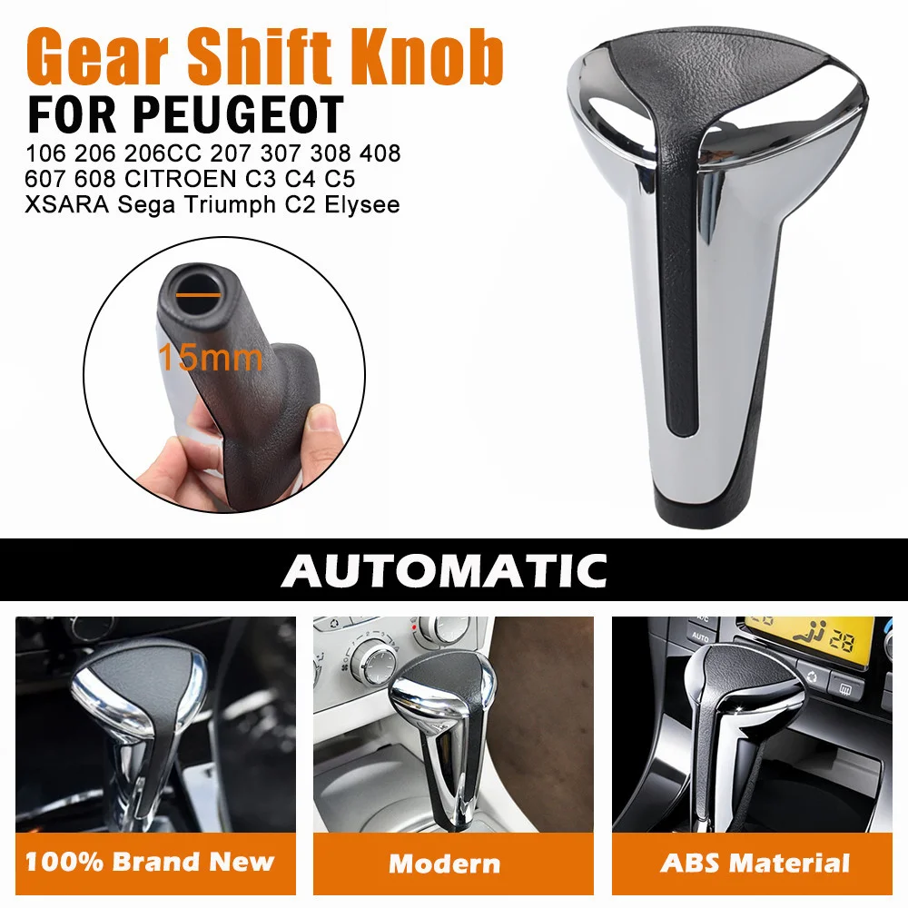 Automatic Car Hand Speed Gear Shift Knob Pen For Peugeot 106 206 206CC 207 307 308 408 607 608 For Citroen C3 C4 C5 XSARA Sega