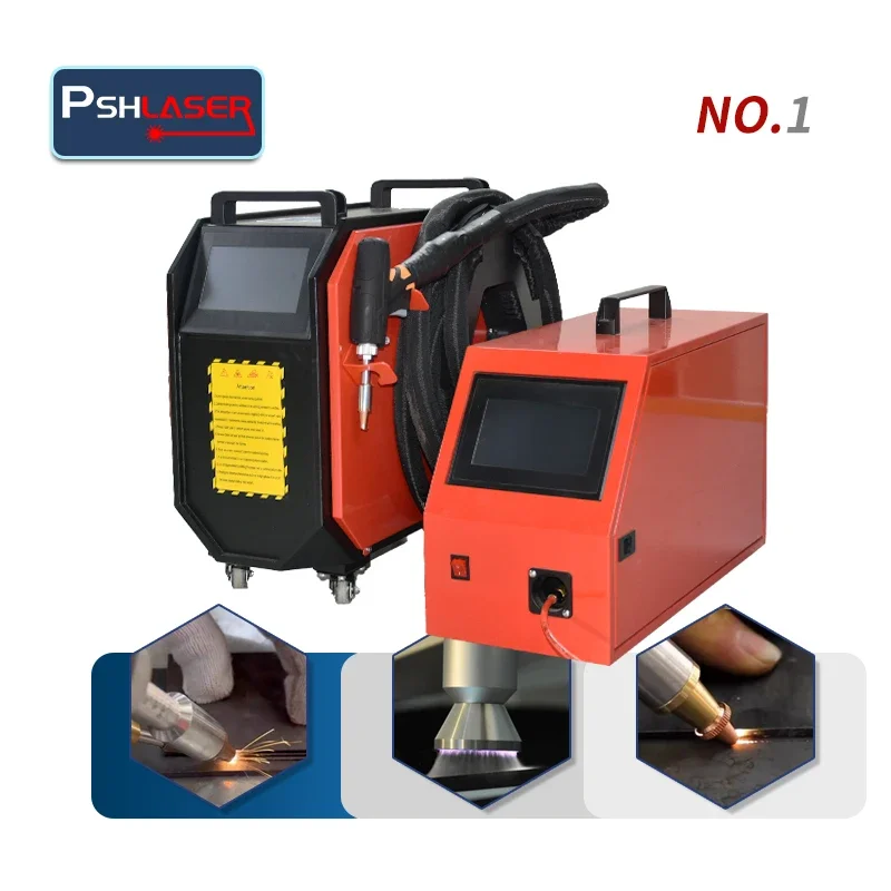 Handheld mini fiber la ser welding machine 1000w 1500w air cooling las er welders for metal