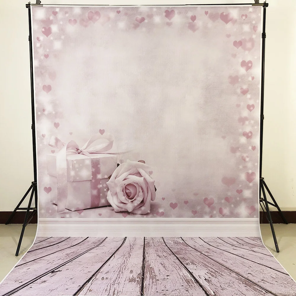 Gifts Flowers Pink Party Background Children Baby Christmas Backdrop Photocall Cake Doll Photography for Photo Studio Photophone