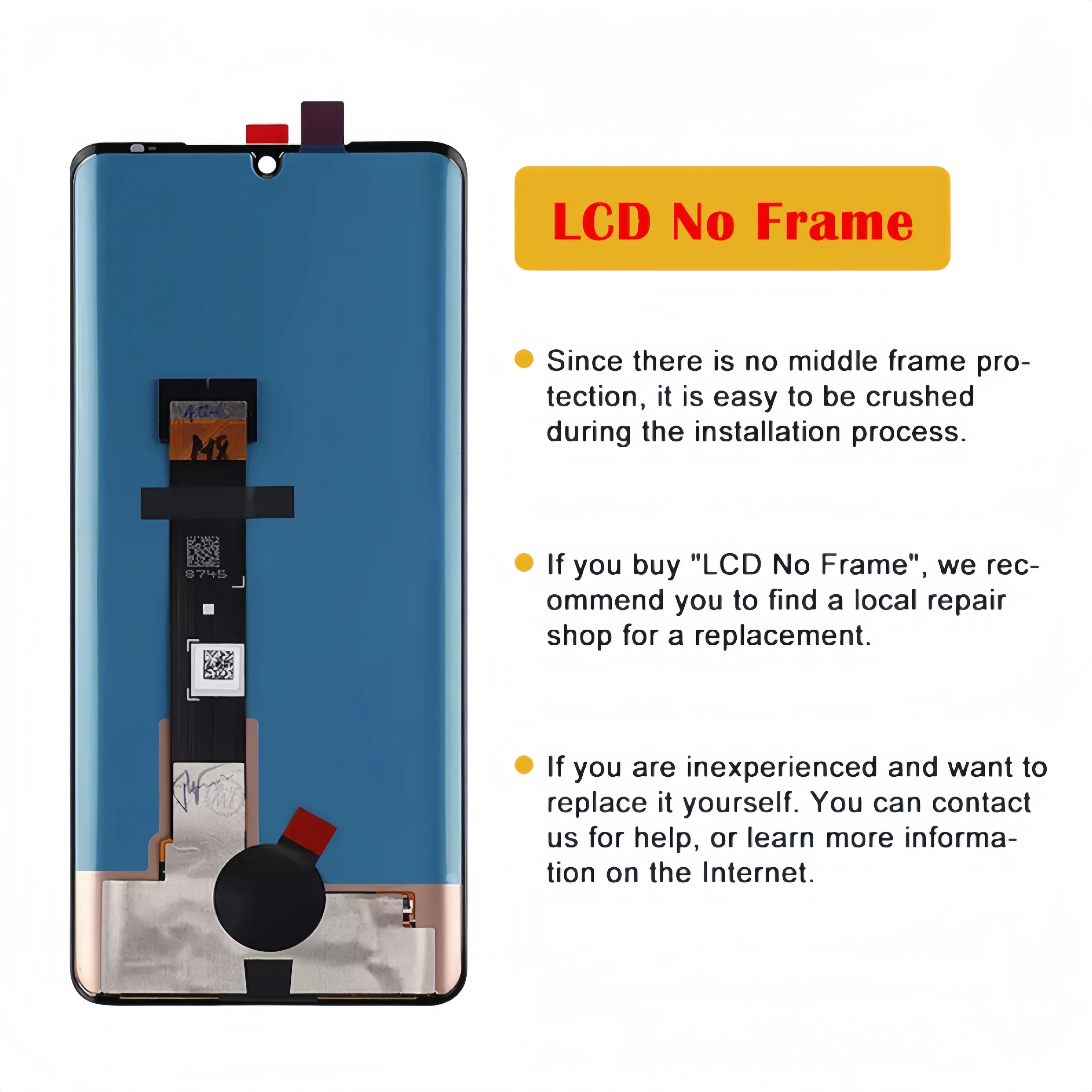 LCD Display Touch Screen Digitizer Assembly Replacement, LG Velvet 5G, LM-G900N, LM-G900EM, LM-G900, LM-G900TM