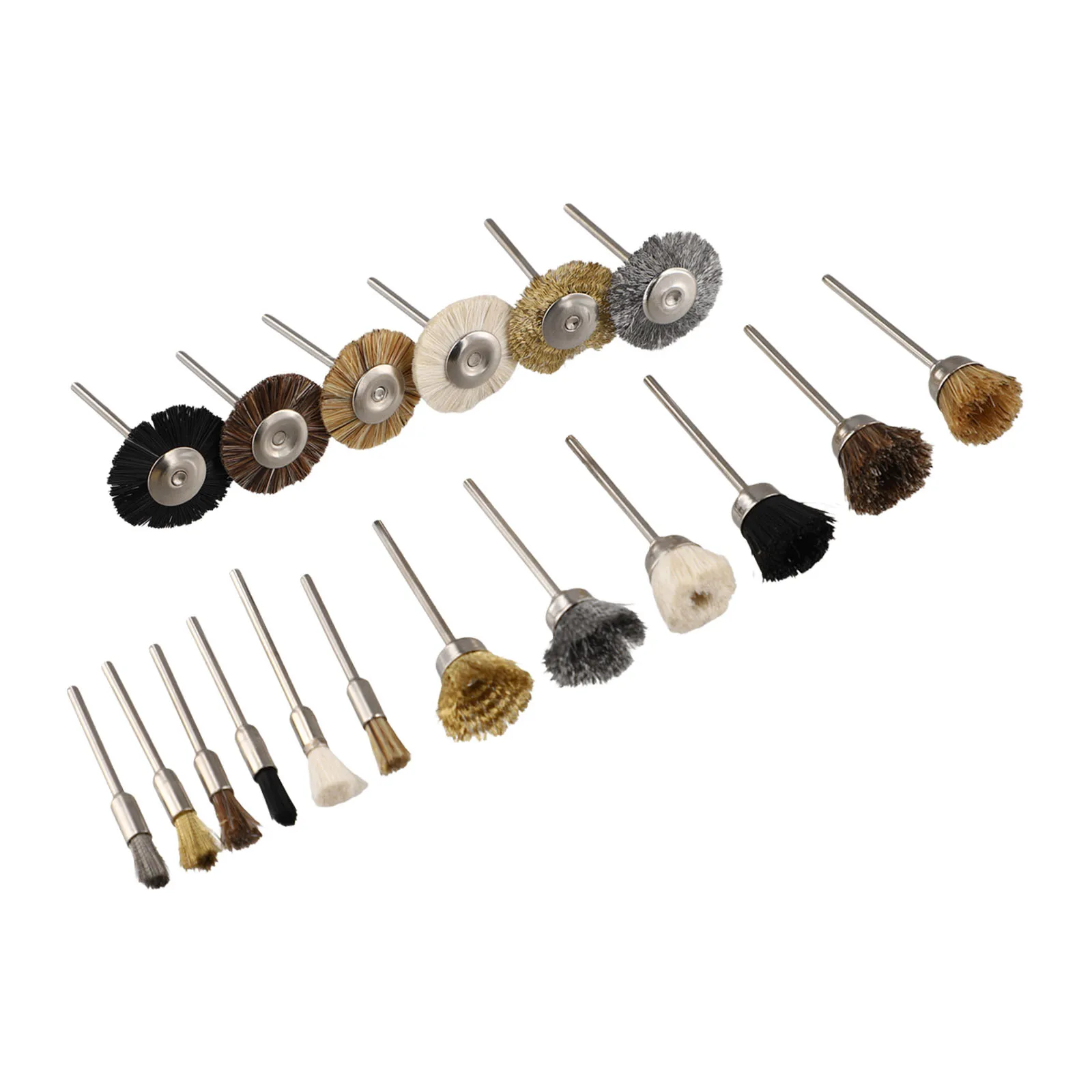 Brass Brush Brushes 18pc Brass Brush For Metal Cleaning For Rotary Tool Rust Removal Tool Workshop Equipment Power Tools
