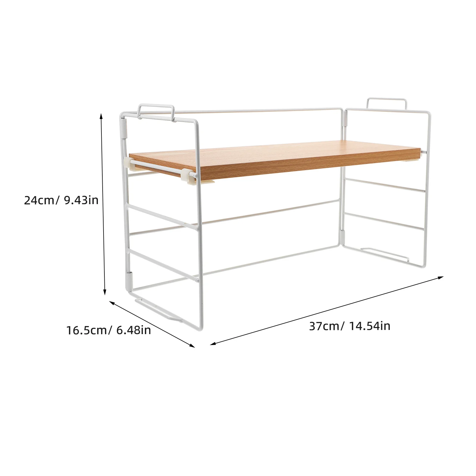 Desktop Organizer Wooden Desk Rack Smooth Surface Storage Shelf For Home Office School Countertop Display Stand Desk Small Shelf