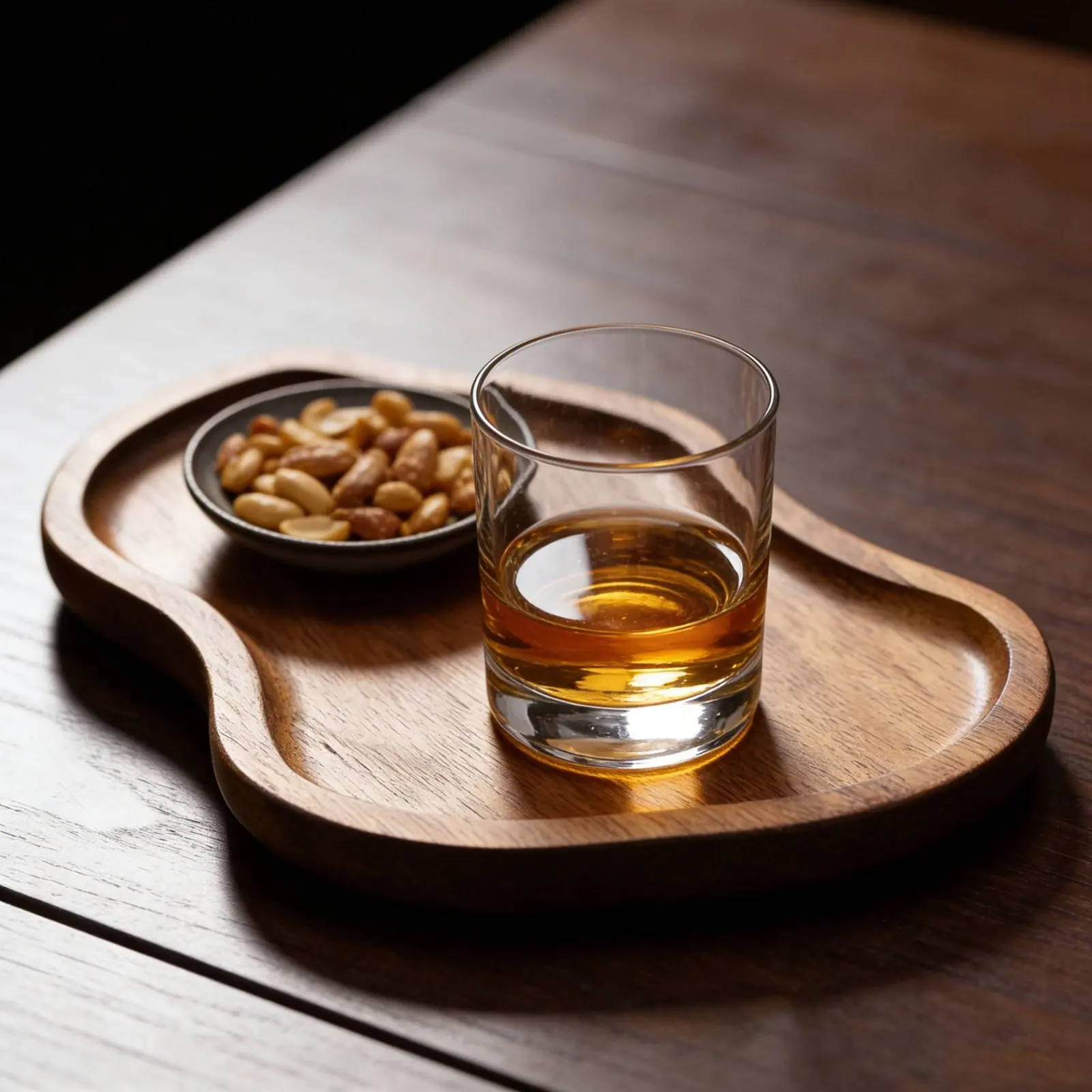 Acacia Wood Dessert Plate Japanese Design Small Wooden Serving Platter Tableware Versatile for Afternoon Afternoon Beverage