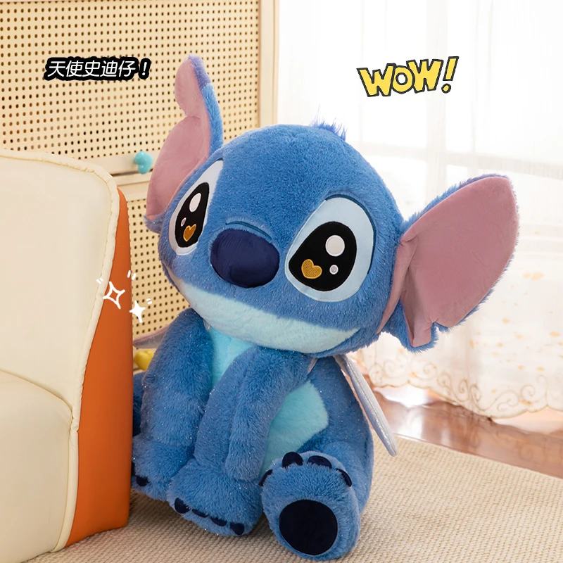 25/40/60cm Disney ange point en peluche jouet dessin animé grande oreille point poupée Lilo & point Anime grande poupée en tissu accompagnant les cadeaux de sommeil