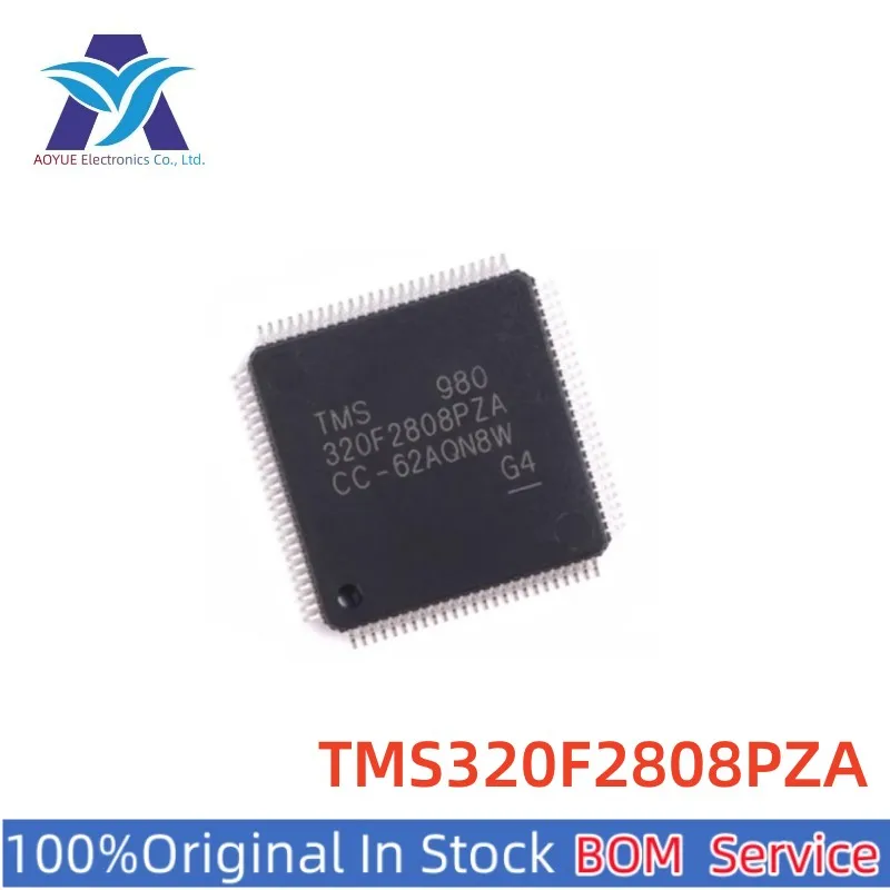 TMS320F2808PZA 320F2808PZA The TMS320F2808 features a C2000™ MCU with 100MHz frequency 128kB flash memory and 12-channel PWM