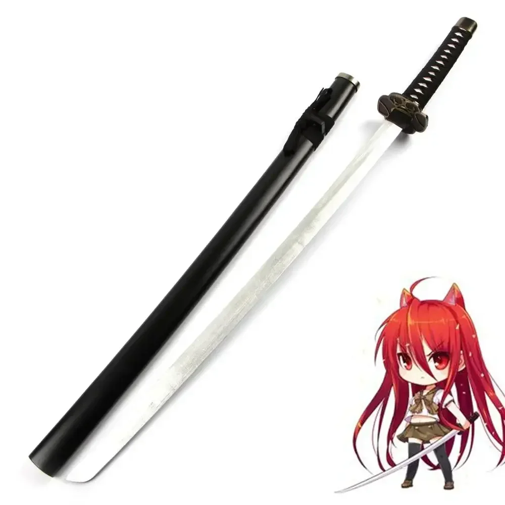 [Funny] 100cm Cosplay Anime Shakugan no Shana weapon Japan samurai wooden Sword model Costume party Anime show gift toy