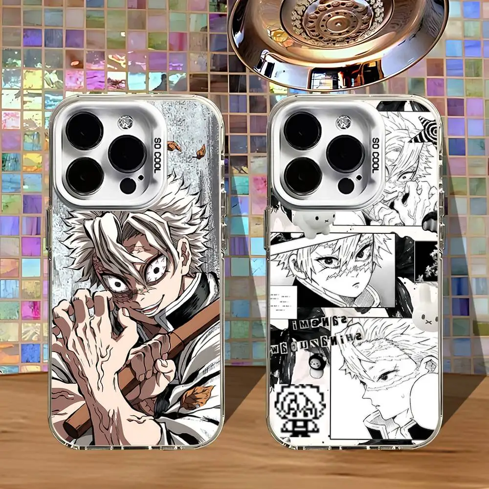 

Sanemi Shinazugawa Phone Case For iPhone 16,15,14,13,12,11,Pro,XS,Max,Plus,Mini,SE4,E White Matte Shockproof Cover