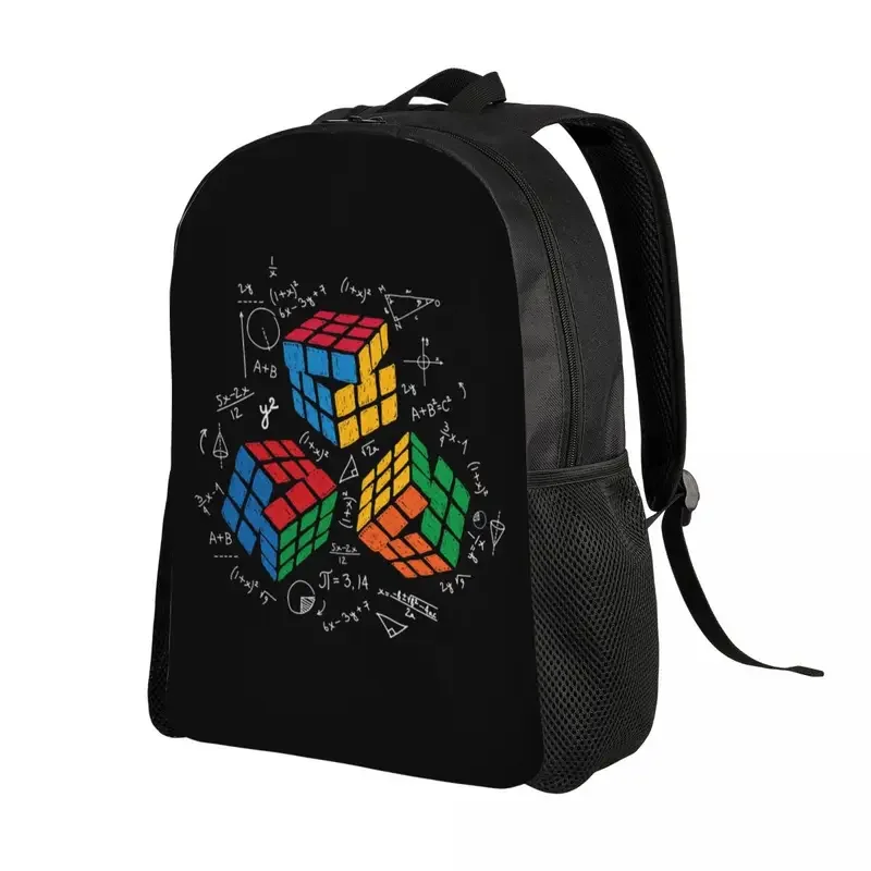 Personalizado Matemática Rubik Mochila, Professores Sacos De Escola Universitária, Mulheres Bookbag, Rubics Player Cube, Amantes Rubix, Se Encaixa 15 "Laptop