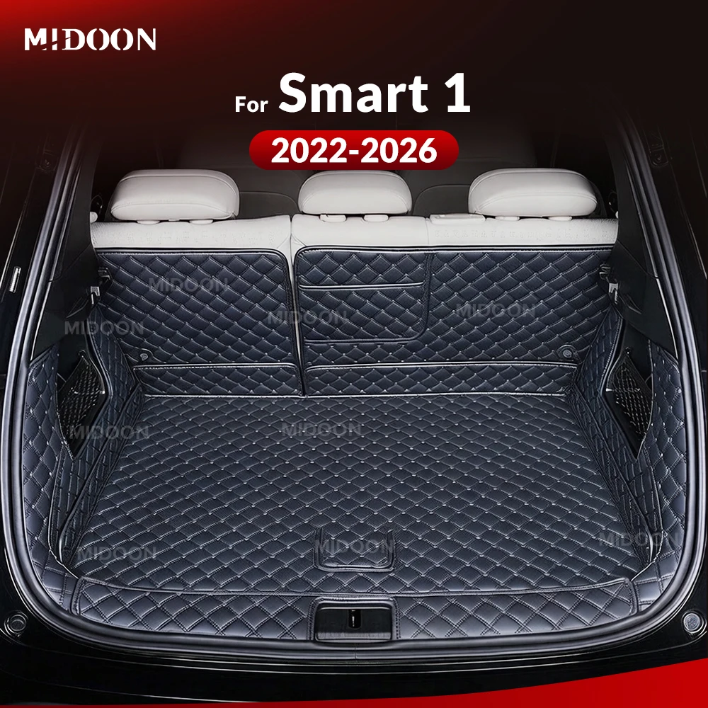 MIDOON For Smart 1 2022-2026 2025 2024 2023 Auto Full Coverage Trunk Mat Car Boot Cover Pad Interior Protector Accessories