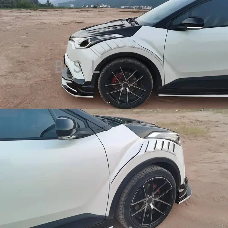 Accessories Styling Trim Sport Front Wheel Eyebrow Brow Wide Body Kit Fender Extension Part For TOYOTA CHR C-HR 2015-2022 Tuning