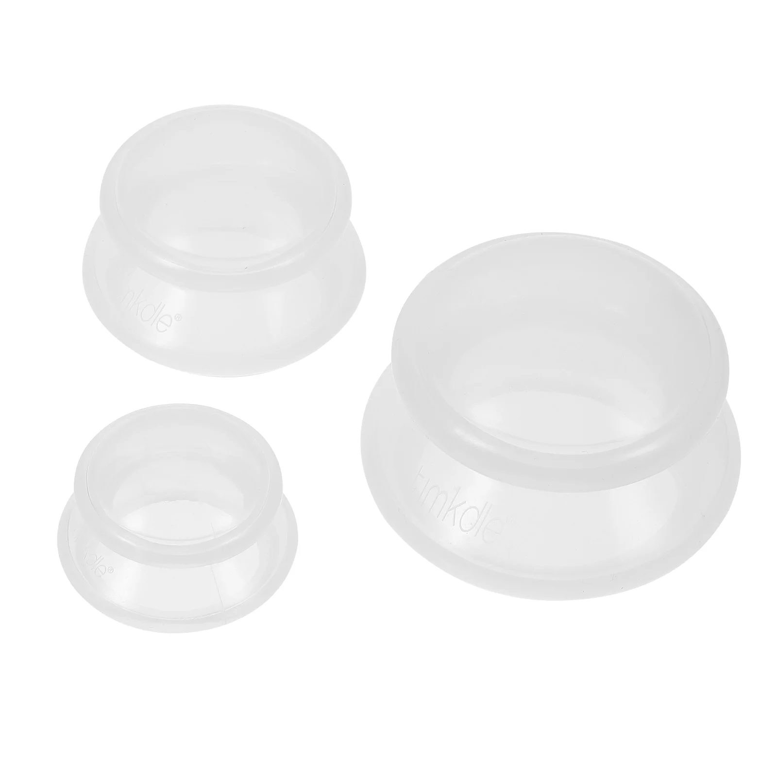 Set di coppettazione in silicone con tazza per il mento da 3 pezzi, ventose, strumento di bellezza, gel di silice trasparente per uso domestico