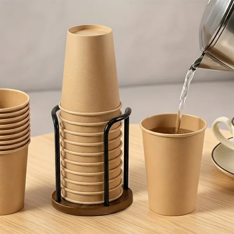 Einweg-Becherhalter, multifunktionaler Kaffeetassen-Organizer, Desktop-Teetassen-Aufbewahrungsregal, Tischdekor-Ständer für den Einsatz auf der Arbeitsplatte zu Hause – Detail 13
