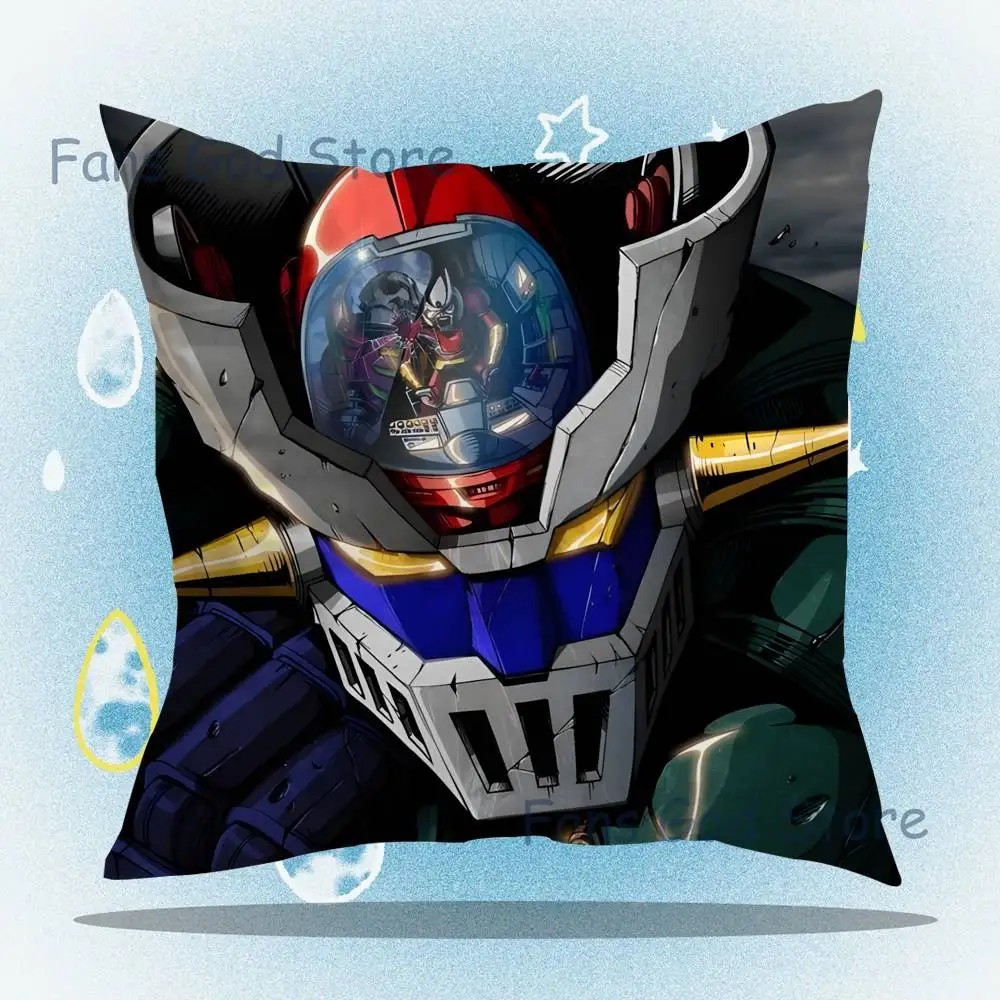 Rocket Punch M-Mazinger Z Pillow Case For Sofa Decor Car Office Room Printing Cushion Cover Decorations and Protector