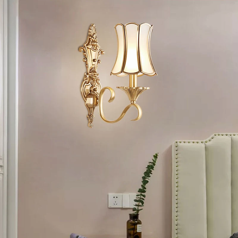 APRIL Modern LED Wall Lamp Creative Design Brass Sconce Light for Home Living Room Corridor Decor