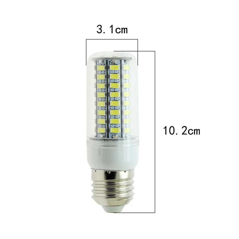 E27 LED Corn Super Bright Light Bulb 72 LED SMD 5730 Light Bulb 220V Fixture Home Chandelier Candle Light Bulb