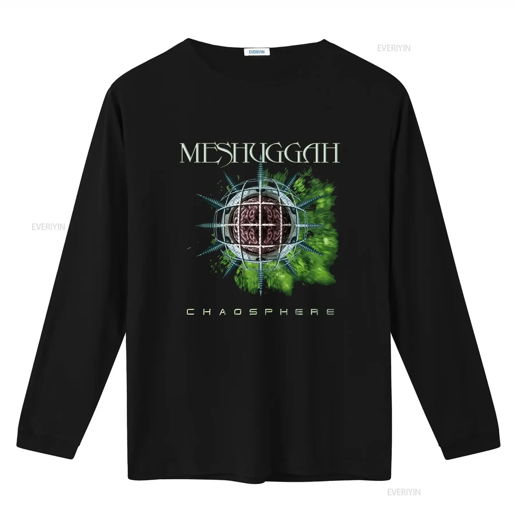 MESHUGGAH CHAOSPHERE T Shirt Unique Brain Spikes Design Limited Stock Perfect for Metal Fans vintage Washed