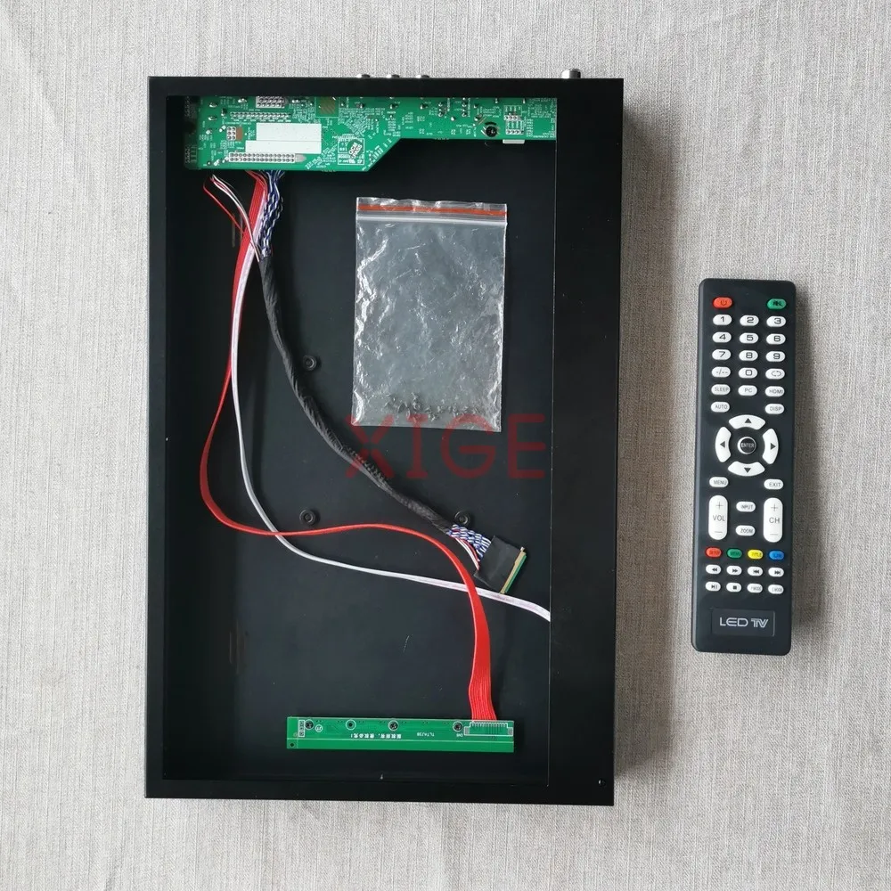 Metal Case&Driver Board Kit Fit LP156WF2-TLA1 LP156WFC-TLB1 40-Pin LVDS 1920x1080 TV Analog USB+AV+VGA+HDMI 15.6