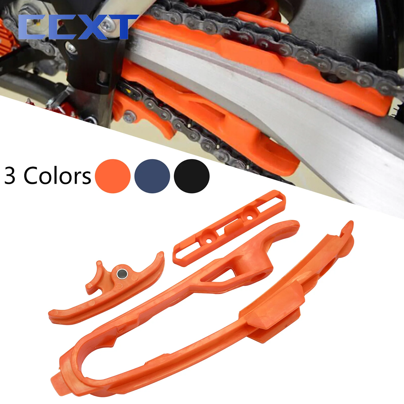 Brake Hose Clamp Chain Slider Sliding Piece Guard Kit For KTM SX XC XCF SXF SMR ENDURO SMC 125 150 250 300 350 450 690 2008-2020