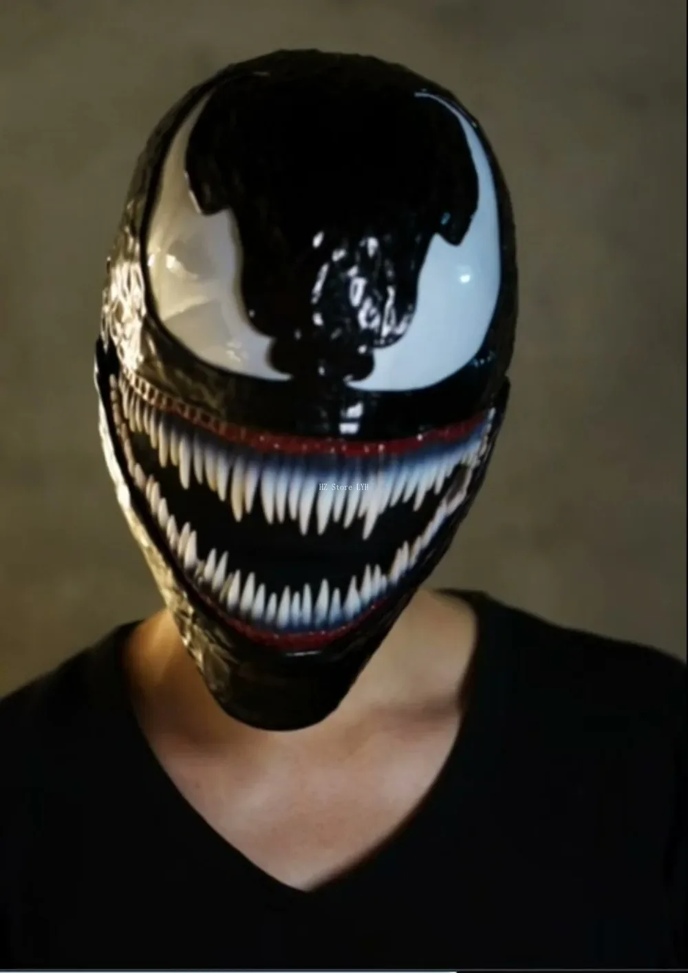 Marvel Venom Mask with Movable Jaw &Magnetic Back Headshell  1:1 Customized Venom Helmet 3D Printed Quality Cosplay Costume Gift