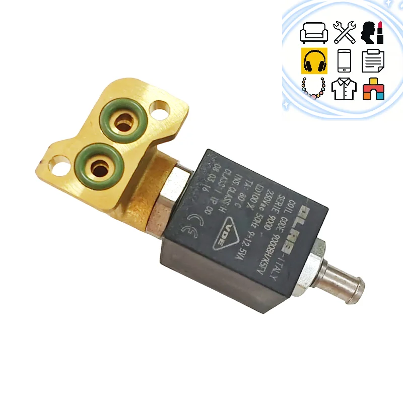 

9000BH AC230V 2-позиционный 3-ходовой электрический латунный электромагнитный клапан нормально закрытого типа для кофемашины паровой горячей воды