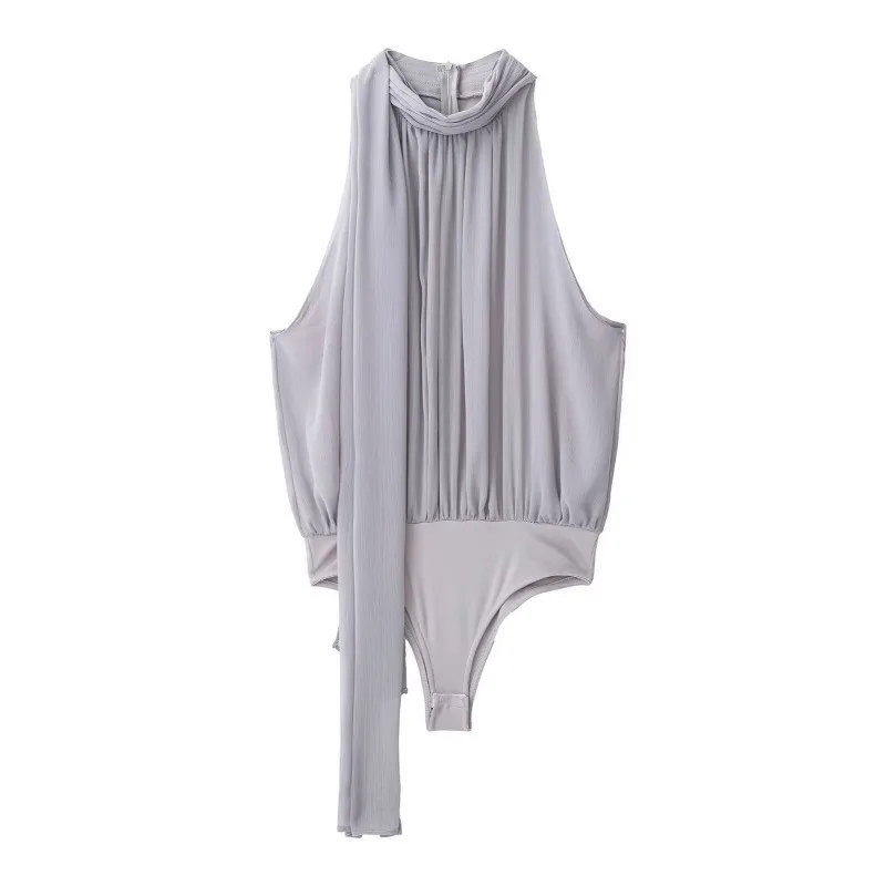 Set da donna elegante Set di gonne lunghe solide sottili di nuova moda per le donne 2 pezzi Set di tute senza maniche con decorazione a pieghe