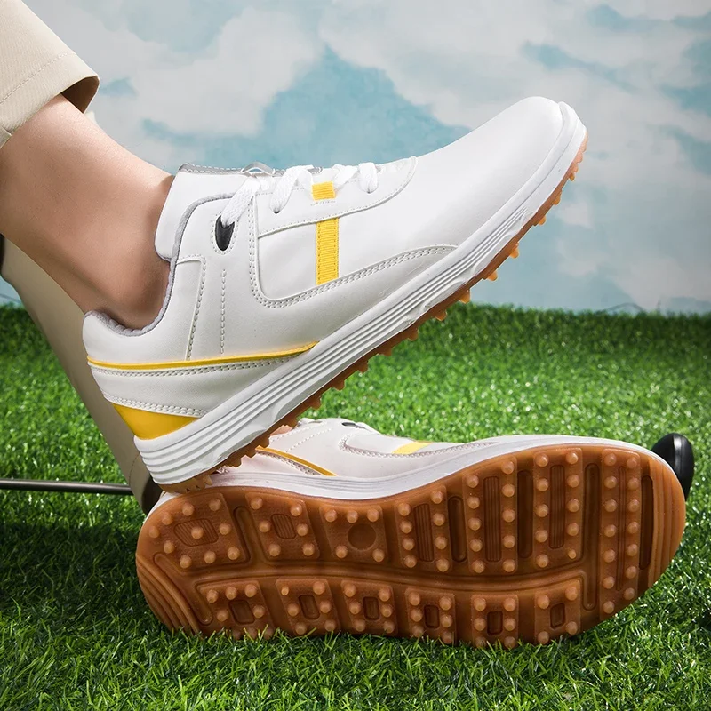 Chaussures de golf imperméables pour hommes et femmes, baskets d'extérieur, repose-pieds de marche, baskets athlétiques coordonnantes, nouvelle collection