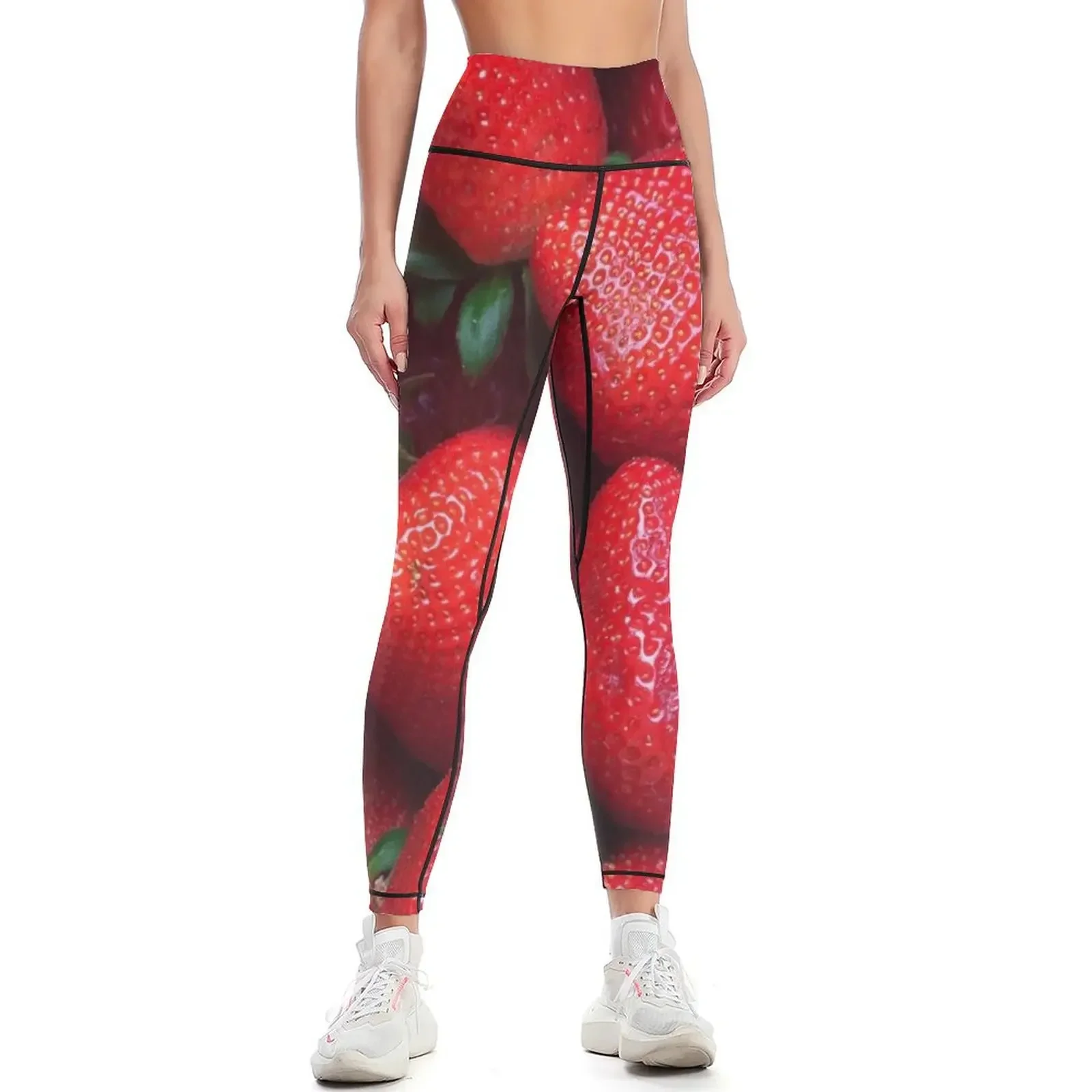 strawberries Leggings gym clothing for girls Leginsy push up sportswear for gym Womens Leggings