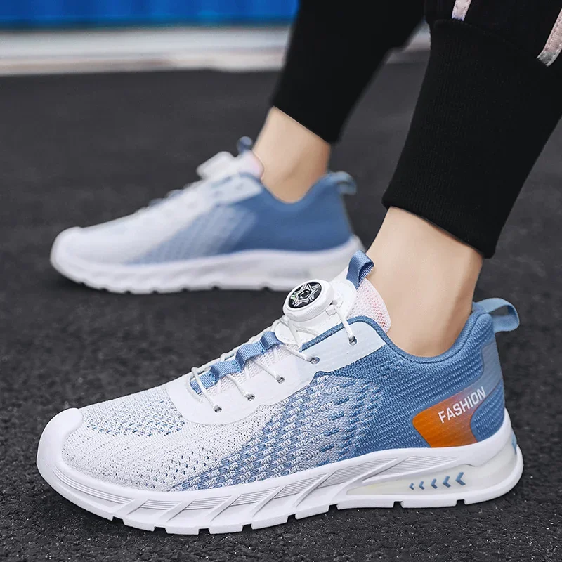 

Мужские кроссовки для бега, дышащие вязаные спортивные кроссовки, легкие повседневные кроссовки для спортзала, кроссовки для бега и тенниса