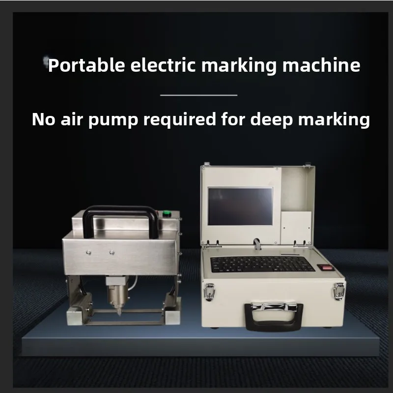 Electric Portable Pneumatic Marking Machine Handheld Metal Engraving Machine, Flange Steel Structure Coding