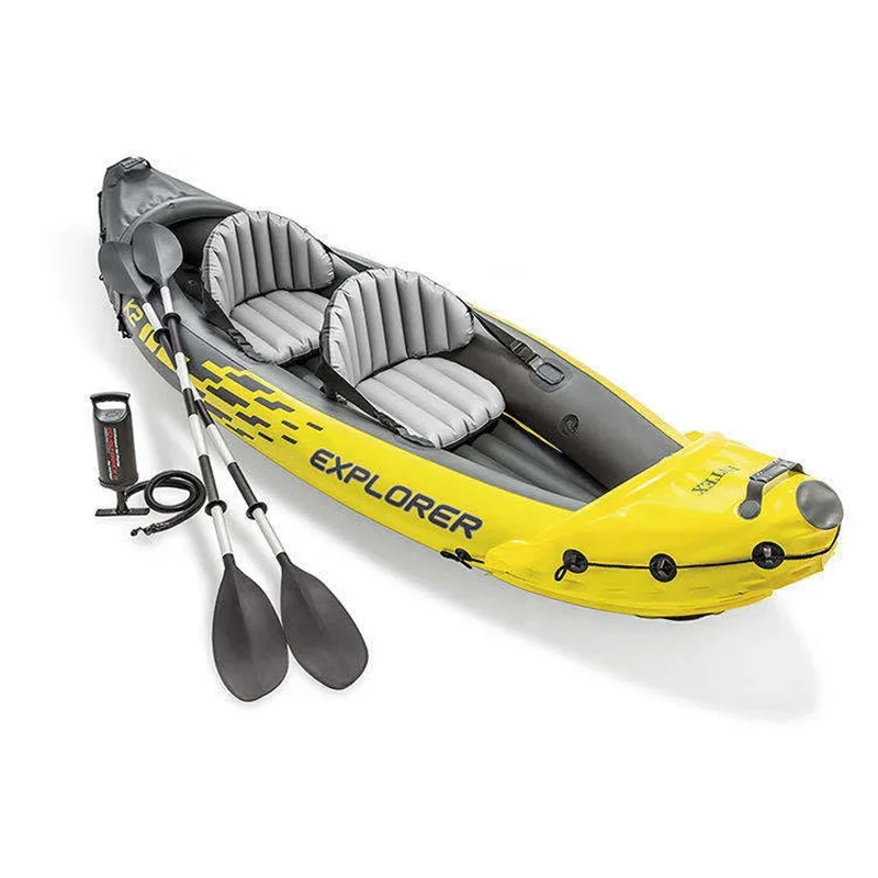 2022 New Design Foldable PVC Drop Stitch Inflatable Kayak Two Person For Fishing