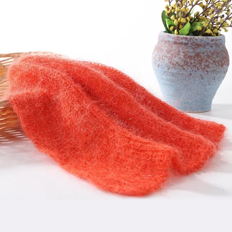50g Alpaca Mohair Yarn Long Plush Thick Crochet Wool Yarn For Knitting Scarf  Baby Sweater Summer Winter Thread 380m/416yd 5PCS