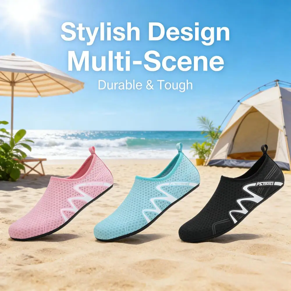 Water Shoes Womens Mens Barefoot Wading Aqua Socks Shoes for Yoga Indoor Outdoor Beach Swim Surf Exercise Quick-Dry  Slip-on