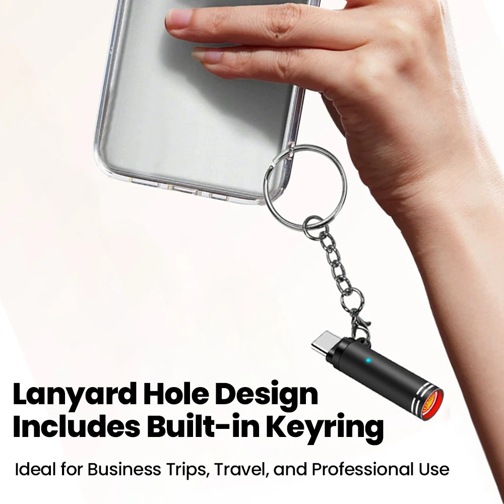 محول ولاعة السجائر المحمول من النوع C مع سلسلة مفاتيح ولاعة السجائر الآمنة المحمولة لإضاءة السجائر قطعة أثرية #5