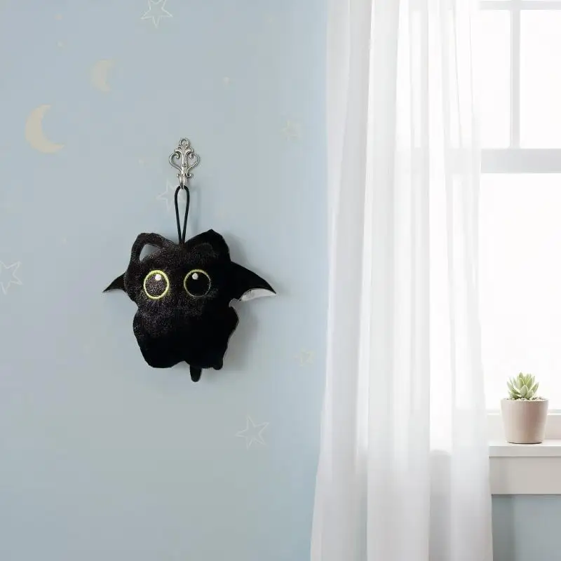 Plush Black Cat Keychain, Small Soft Toy Kitten Doll Pendant, Bag Backpack Decor, Adorable Birthday Gift for Boy Girl