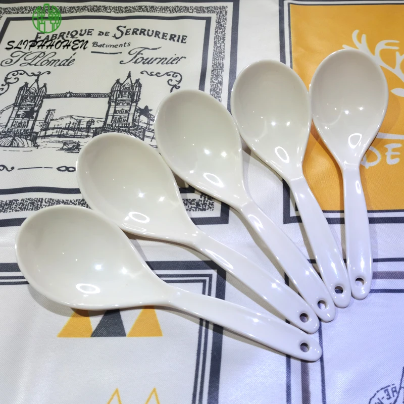 Rice Spoons A5 Melamine Dinnerware Household Small Spoon Restaurant Hotel Victualing House Canteen Big Spoon Melamine Tableware