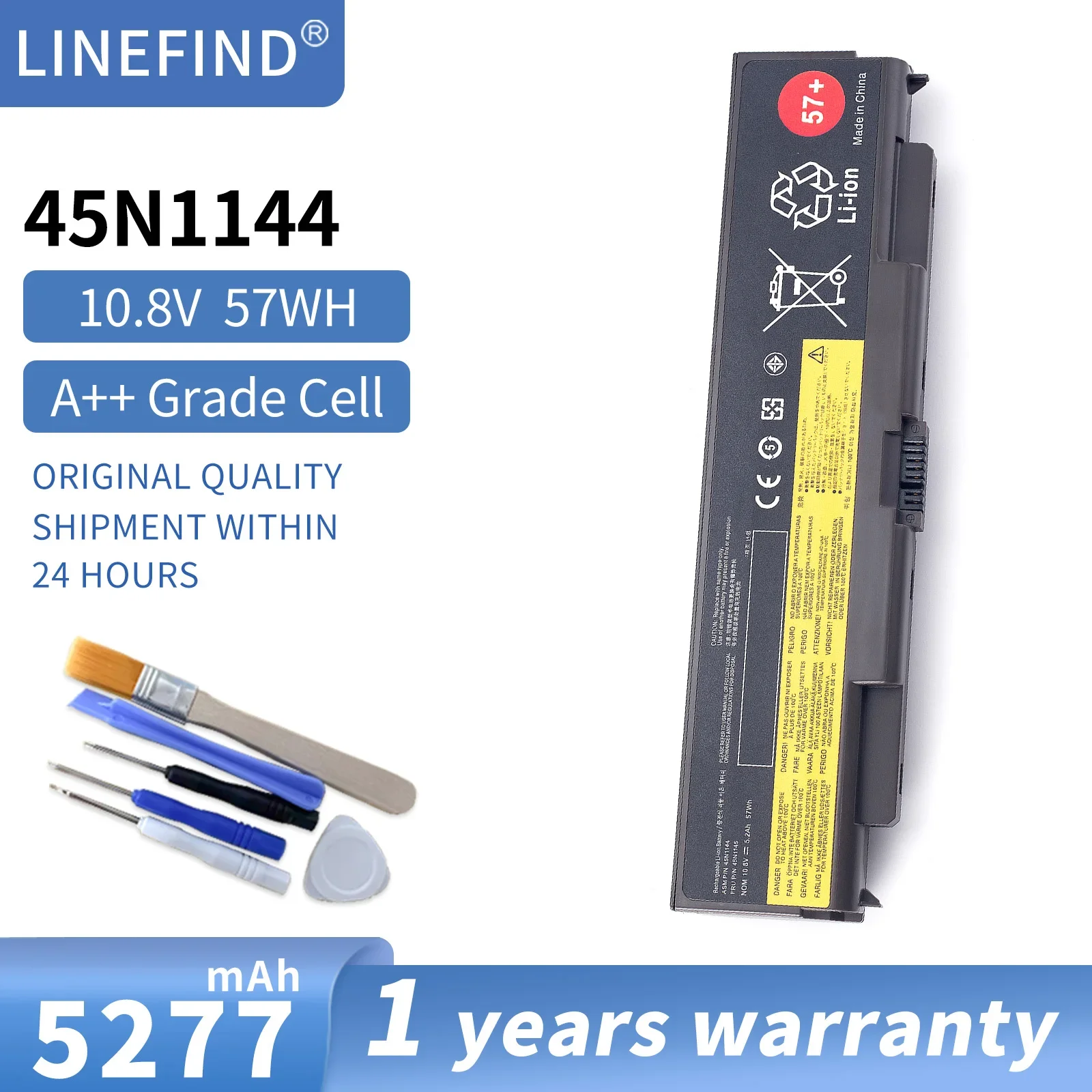 

57+ 6 Cells 45N1144 45N1145 Laptop battery For Lenovo ThinkPad T440P T540P W540 W541 L440 L540 45N1148 45N1159 45N1158 57+
