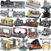 MOOXI Space Wars Series Scenario Model MOC Brick DIY Diorama Adult Childrens Toys Building Block Set Montessori Gifts Decoration