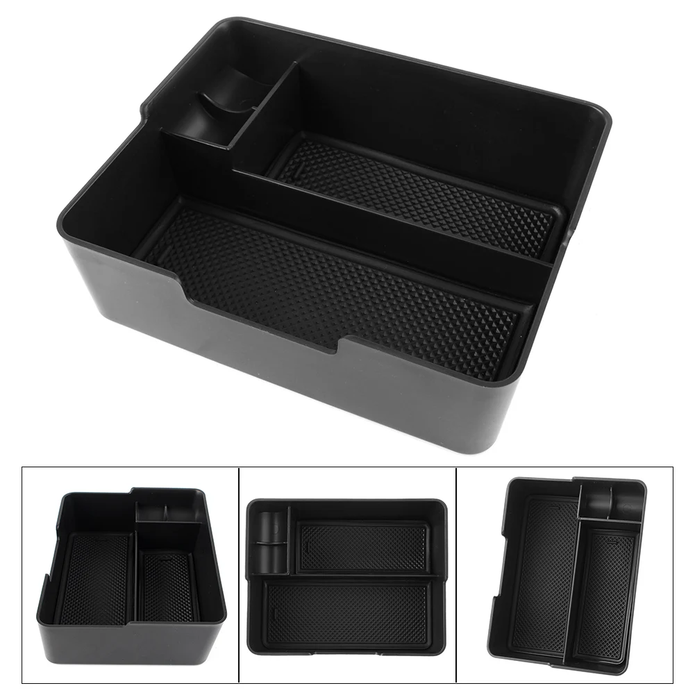 Auto Car Center Console Tray Organizer w/ Coin and Sunglasses Holder For Tesla Model 3