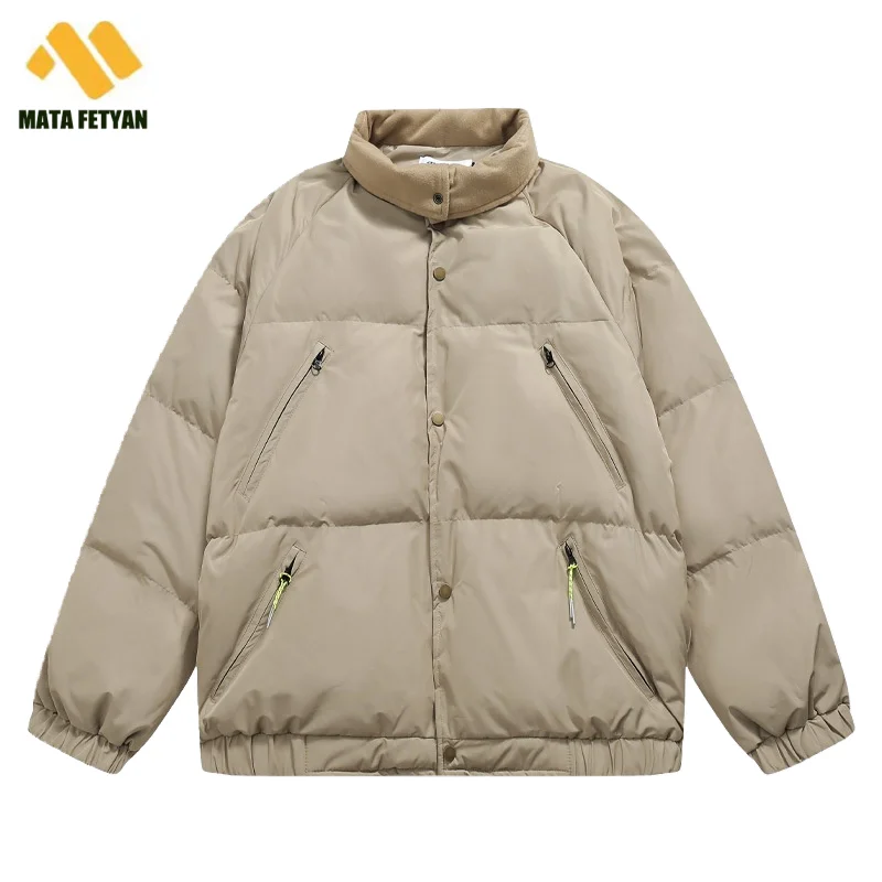 Japanese retro Cotton Padded Jacket For Men's Vintage Fashion Autumn Windproof Cotton Coat