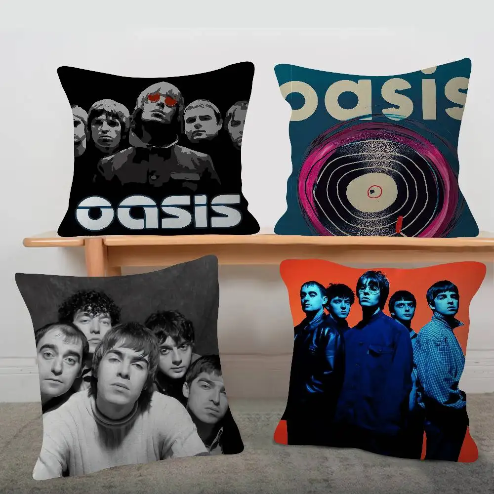 Band Oasis Cute Cartoon Two-dimensional Pillowcase Bedroom Sofa Cushion Cover Nap Pillow Cover