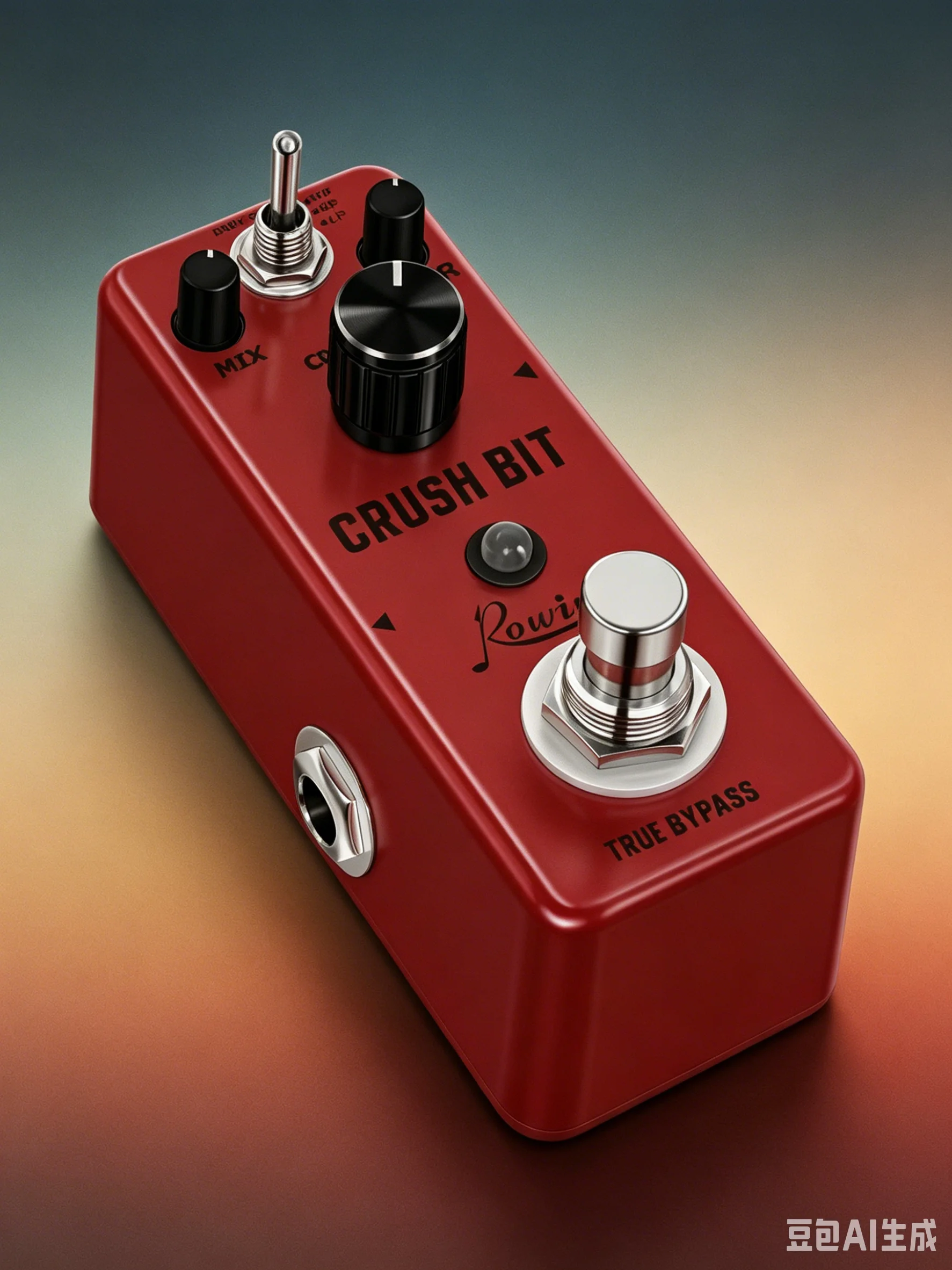Rowin LEF-3810 Crush Bit Bitcrusher Lo-Fi Pedal, 3 Filter Modes True Bypass Compact Metal Guitar Effect