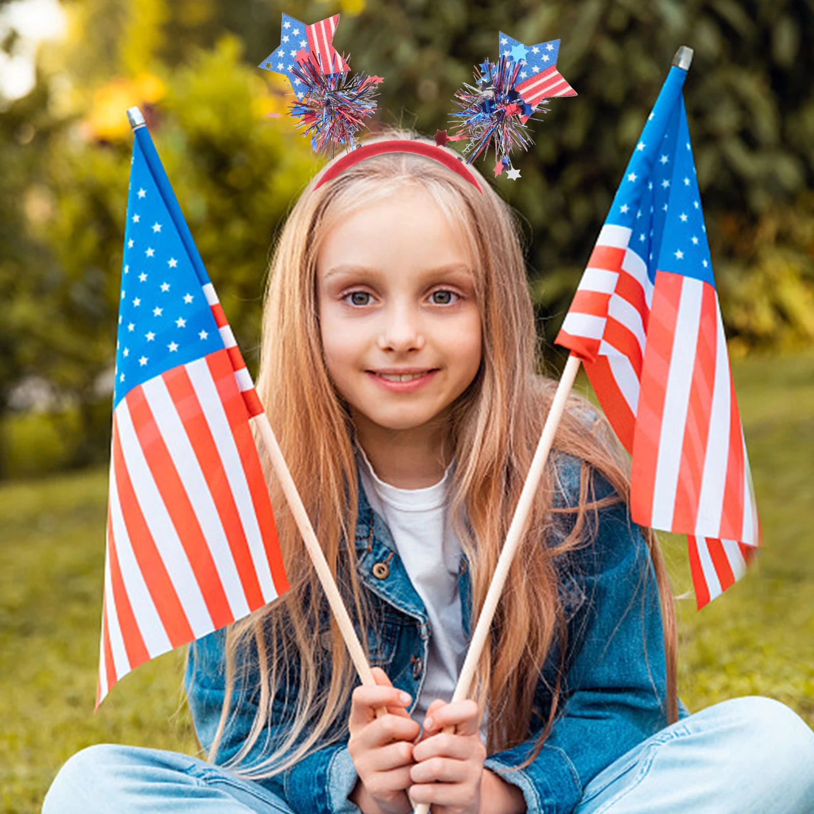 

3 Pcs Independence Day Hair Hoops American Flag Headb s Party Accessories Ball Shaped Comfortable Long Term Use Joyful