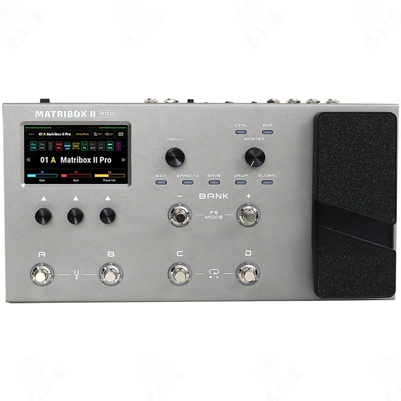 matribox II Pro electric guitar mix, bass drum machine, and accompaniment sound card recording