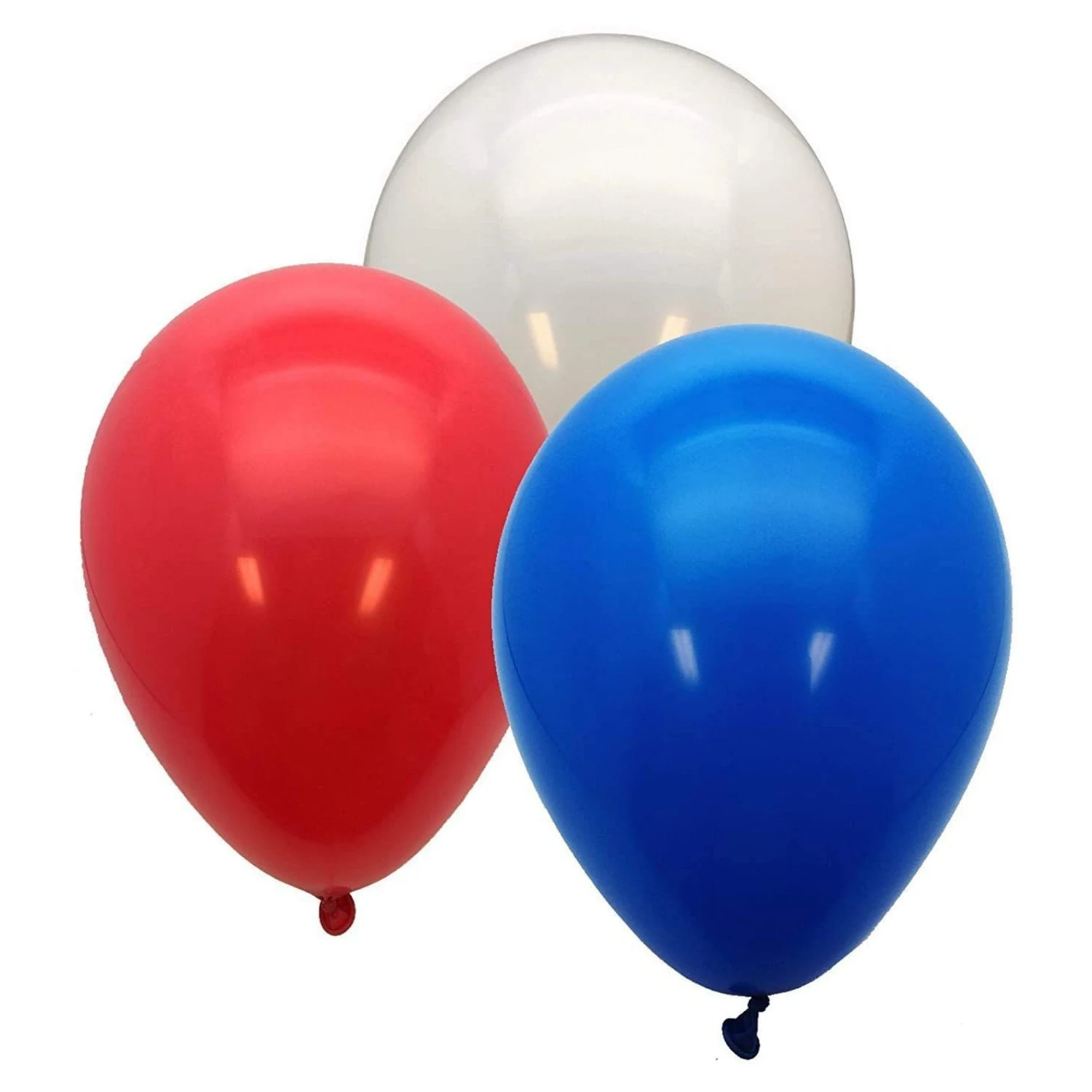 Confezione da 60 palloncini rossi bianchi e blu Palloncini per feste in lattice da 12 pollici Decorazione perfetta per feste di compleanno per tutte le occasioni