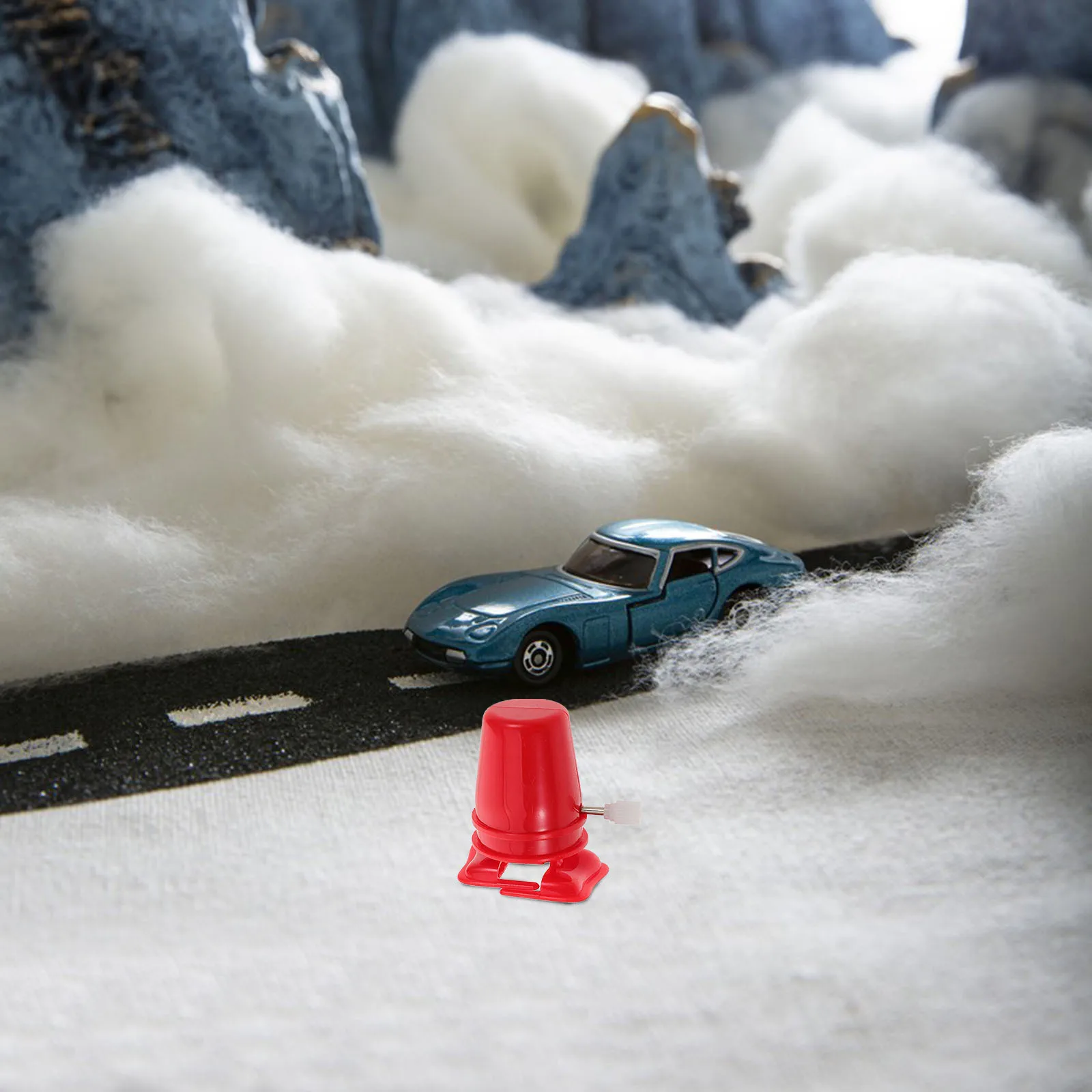 6-delige loopmechanismeset DIY opwindrobot ambacht voor kinderen kunst en ambachten stuurpen educatieve activiteit met parel sneeuwvlok klei