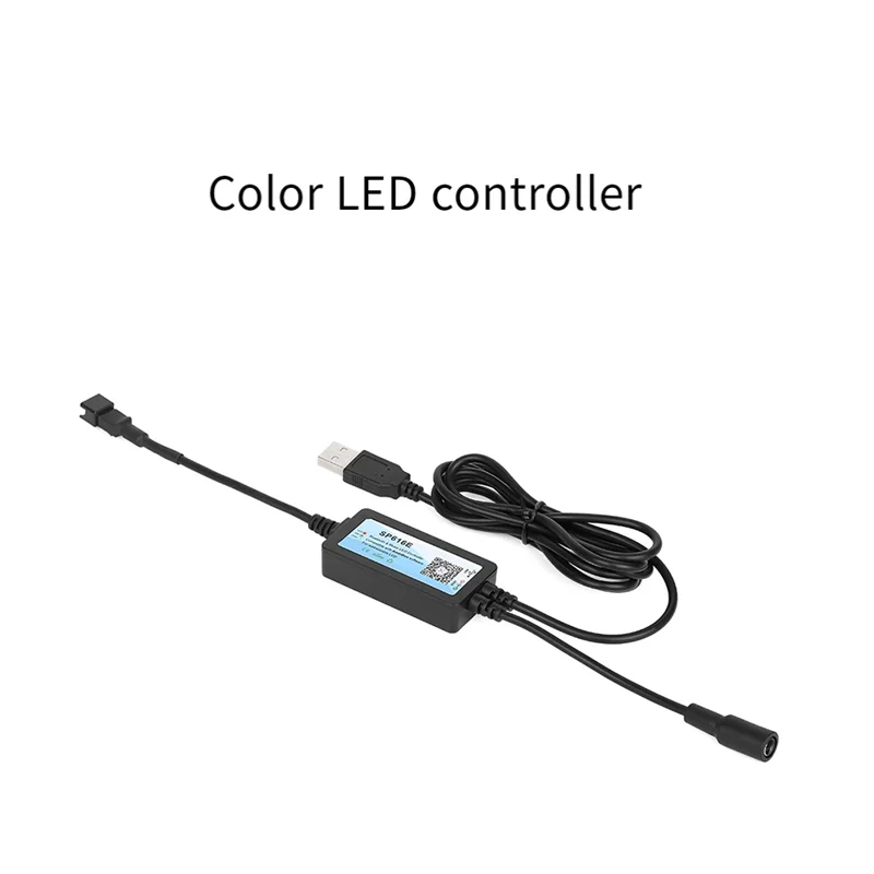 JABS-SP616E 5V USB コントローラ LED ストリップ、音楽同期 HDTV バックライトキットドリームカラーライトテレビ、コンピュータモニター用