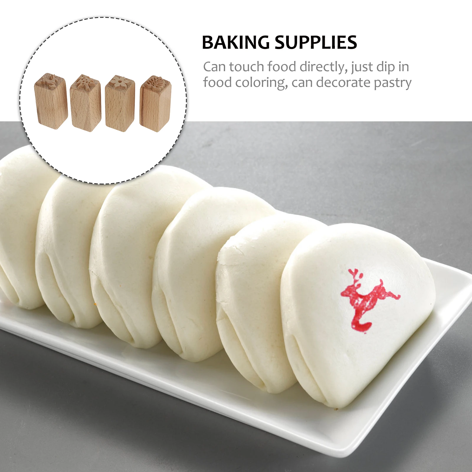

Number Baking Stamp Dessert Cake Printing Cookie Pastry Mold Beech Christmas Decoration
